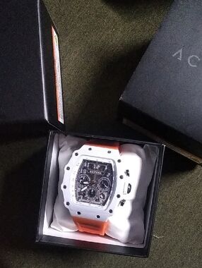 Ativa White and Orange Sport Bracelet Watch